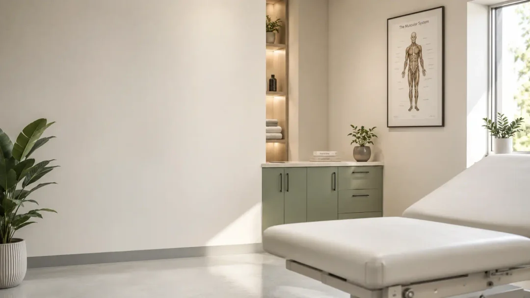 Modern men's health examination room