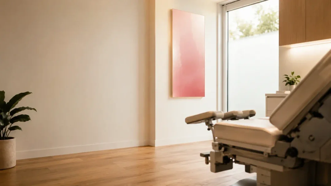 Calm modern proctology examination room