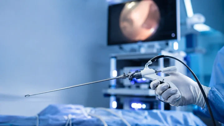 Laparoscopic surgical tower in a modern OR